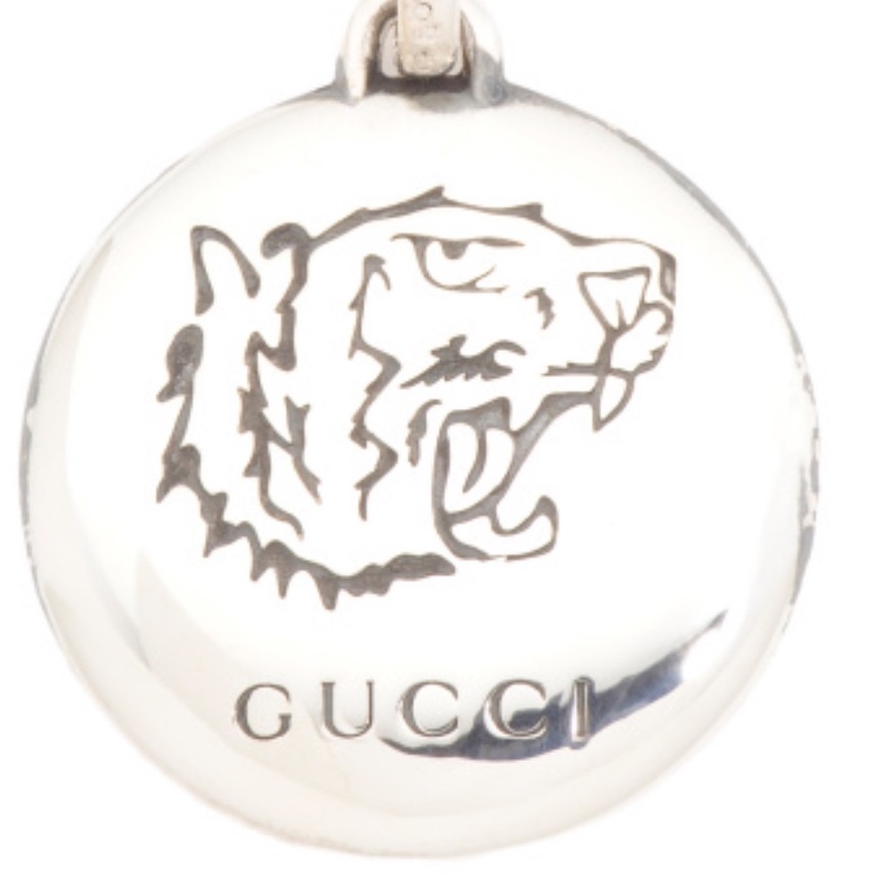 NWB GUCCI Made In Italy Sterling Silver Tiger Head Charm new original packaging
